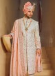 Wedding Wear Art Silk Shrewani For Men